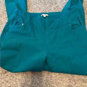 Woman Within Turquoise Pants